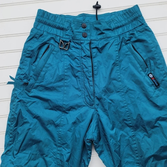 Couloir Entrant Thermothin Womens  Snowboard/Ski Pants Nylon Turquoise Green  6 - Picture 9 of 14